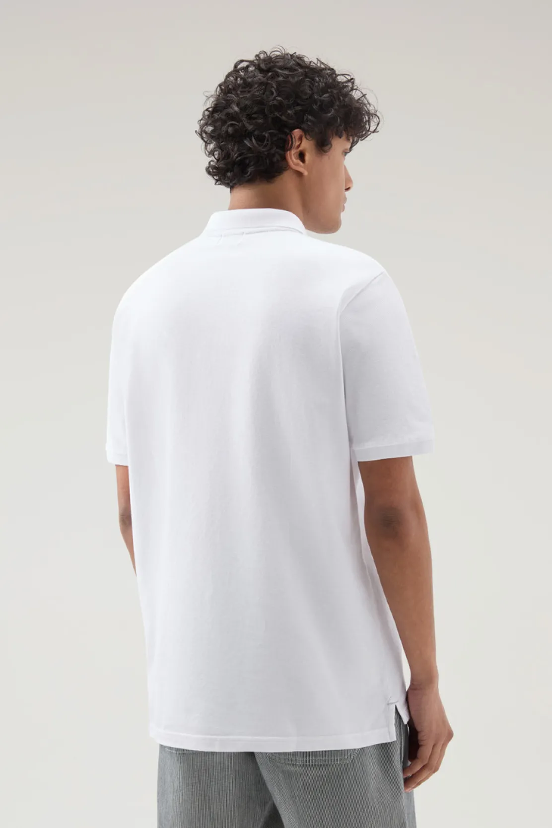Polo>Woolrich Polo In Piquet Di Puro Cotone Bright White