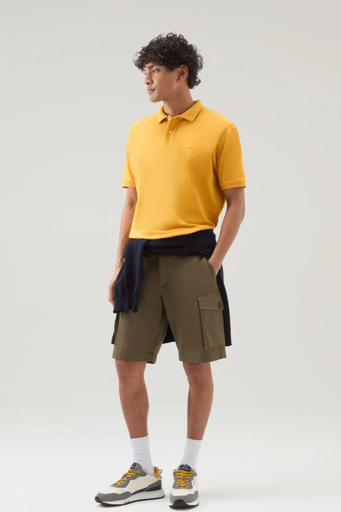 Polo>Woolrich Polo In Piquet Di Puro Cotone Golden Glow
