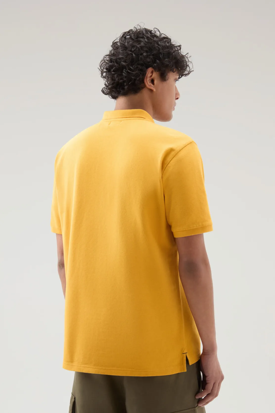 Polo>Woolrich Polo In Piquet Di Puro Cotone Golden Glow