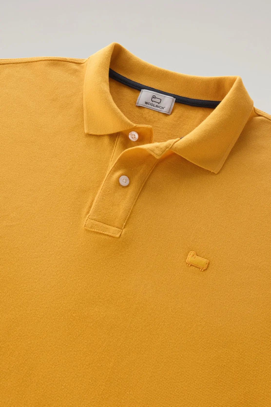 Polo>Woolrich Polo In Piquet Di Puro Cotone Golden Glow