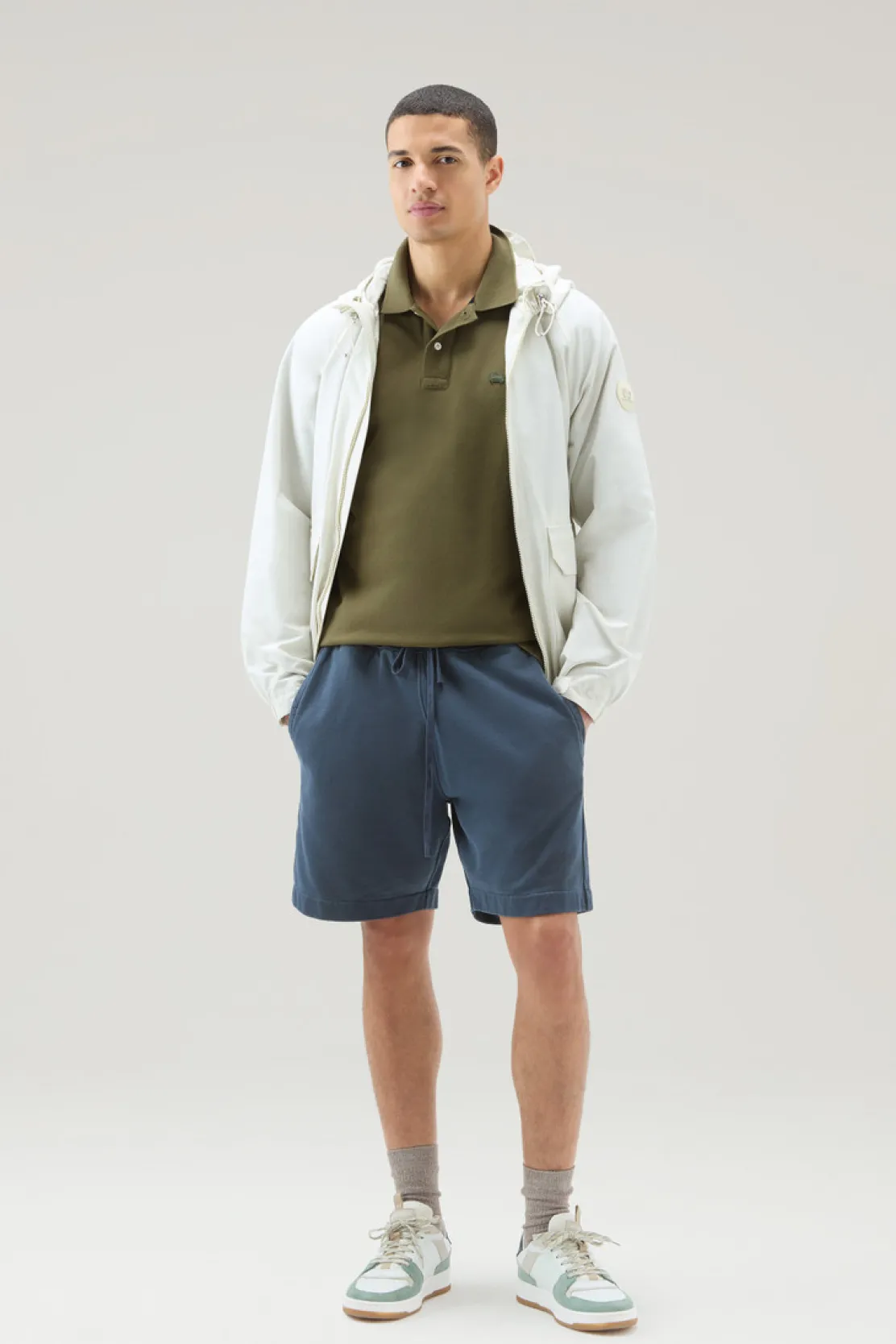 Polo>Woolrich Polo In Piquet Di Puro Cotone Lake Olive