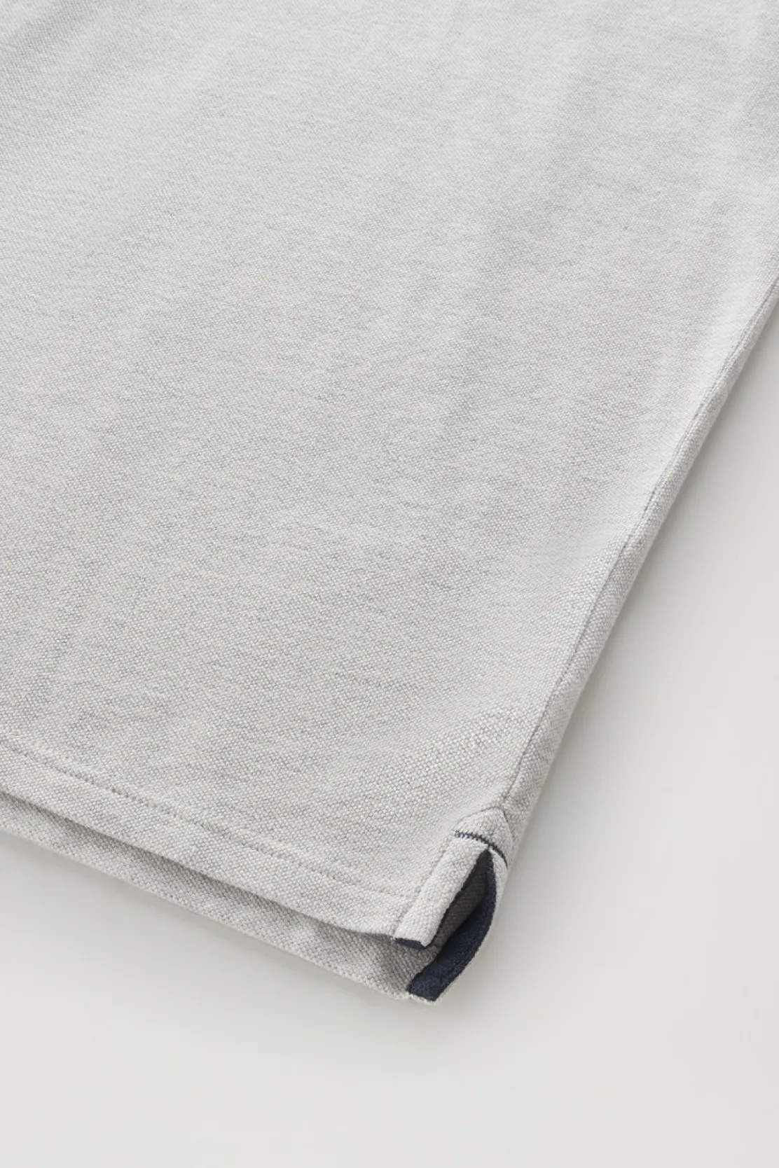 Polo>Woolrich Polo In Piquet Di Puro Cotone Light Grey Melange