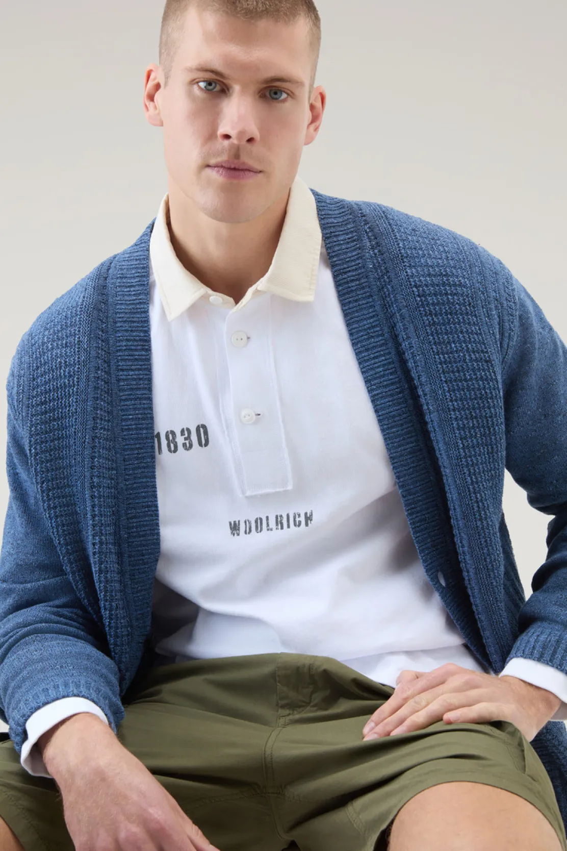Polo>Woolrich Polo In Puro Cotone A Maniche Lunghe Bright White