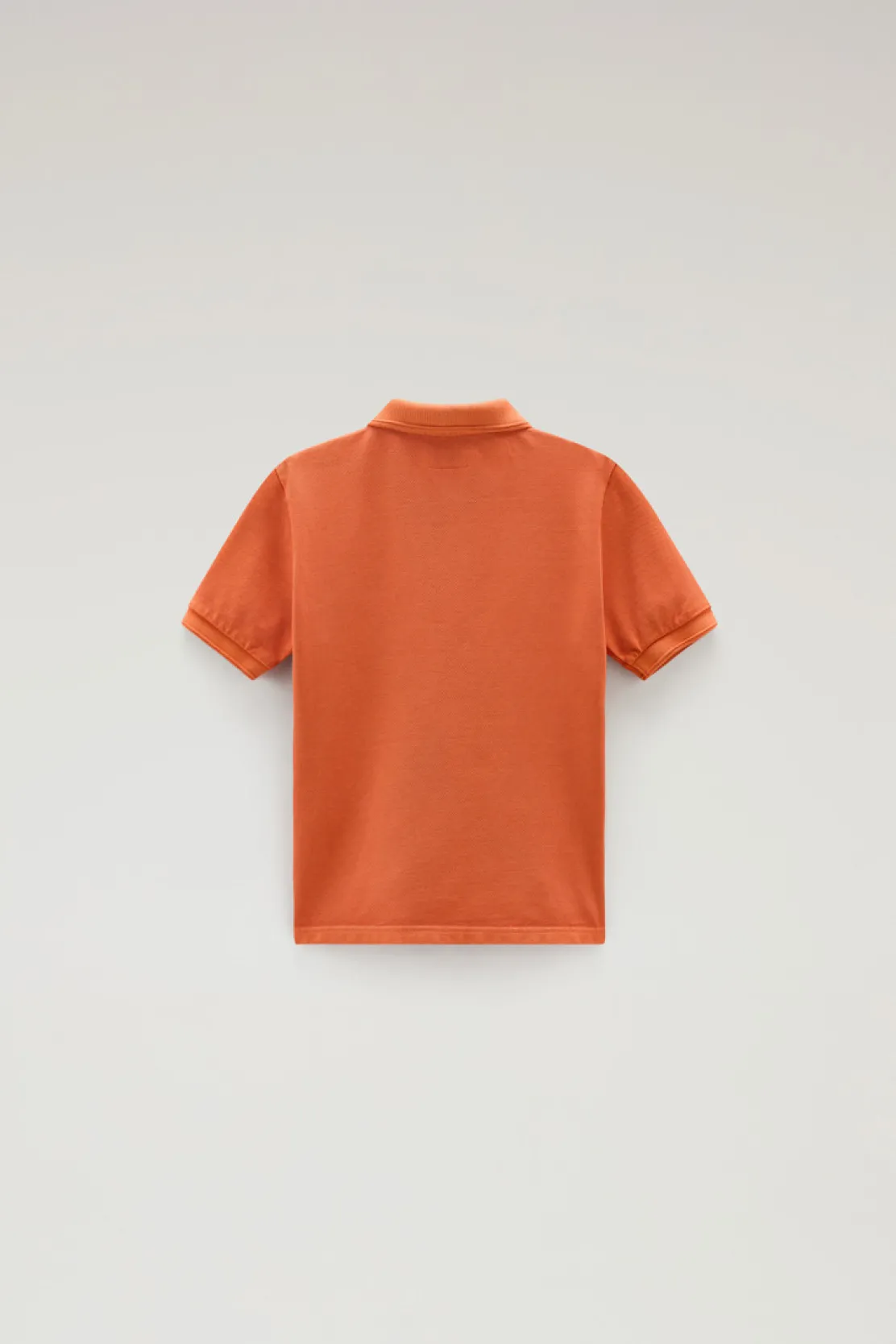 Abbigliamento>Woolrich Polo Mackinack Da Bambino Tinta In Capo In Cotone Elasticizzato Koi