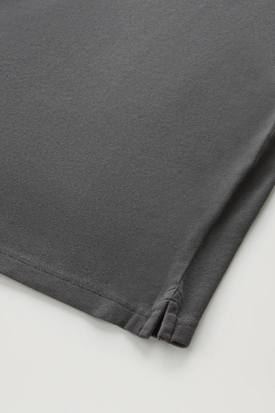 Polo>Woolrich Polo Mackinack Tinta In Capo In Piqué Di Cotone Elasticizzato Black
