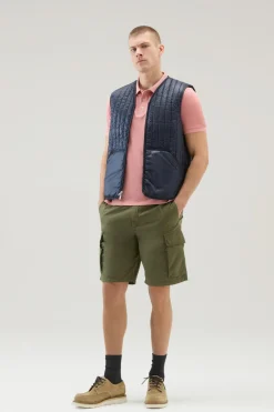 Polo>Woolrich Polo Mackinack Tinta In Capo In Piqu&eacute; Di Cotone Elasticizzato Coral Sand