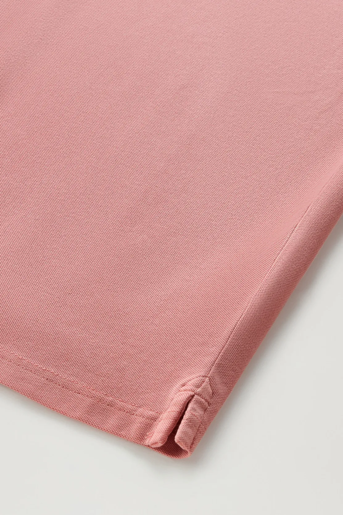 Polo>Woolrich Polo Mackinack Tinta In Capo In Piqué Di Cotone Elasticizzato Coral Sand