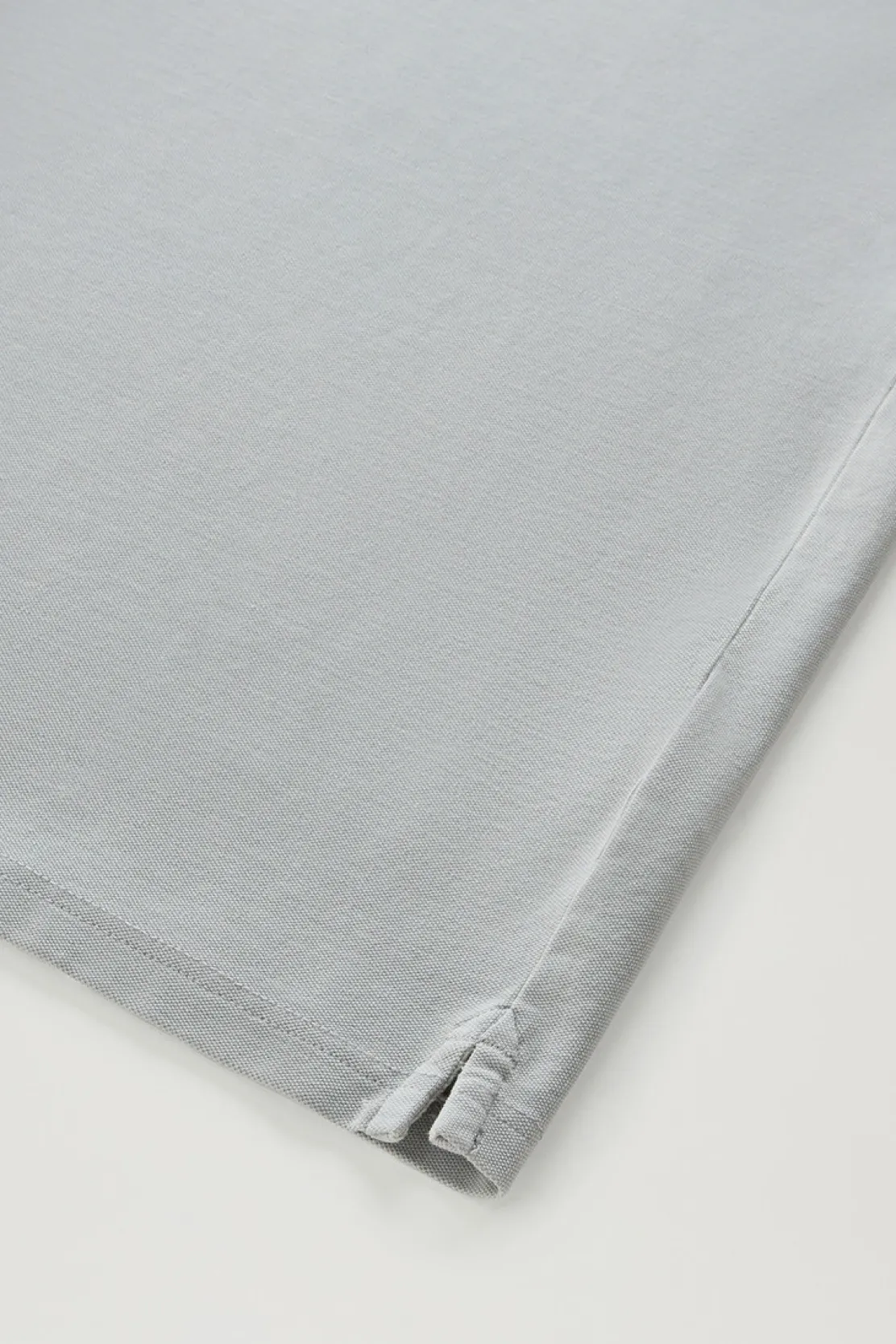 Polo>Woolrich Polo Mackinack Tinta In Capo In Piqué Di Cotone Elasticizzato Mineral Grey