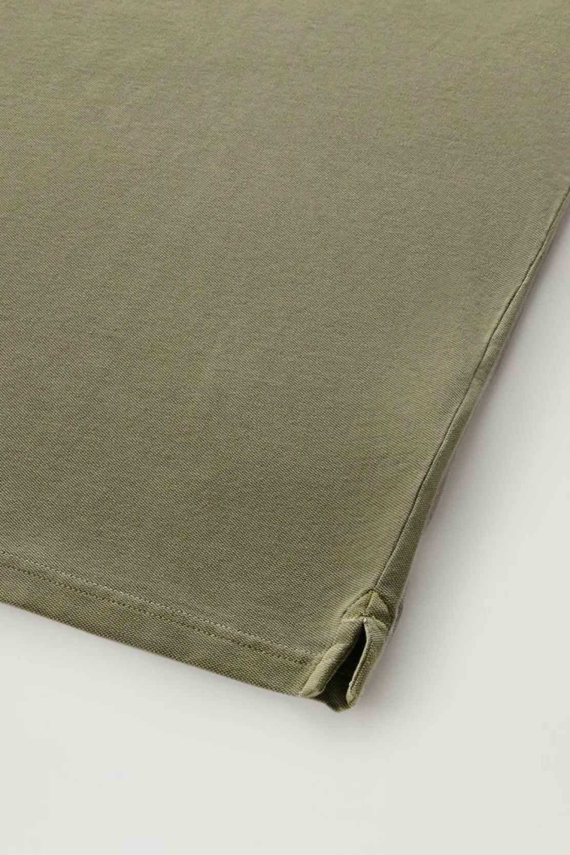 Polo>Woolrich Polo Mackinack Tinta In Capo In Piqué Di Cotone Elasticizzato Lake Olive