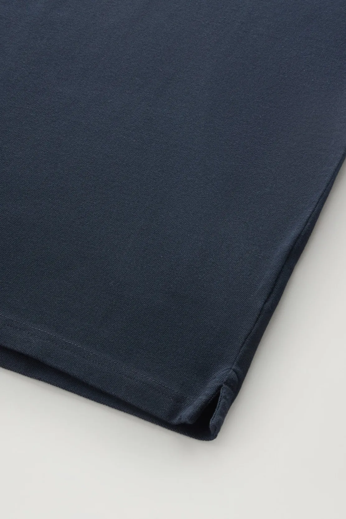 Polo>Woolrich Polo Monterey In Piquet Di Cotone Elasticizzato Con Bordi A Righe Melton Blue