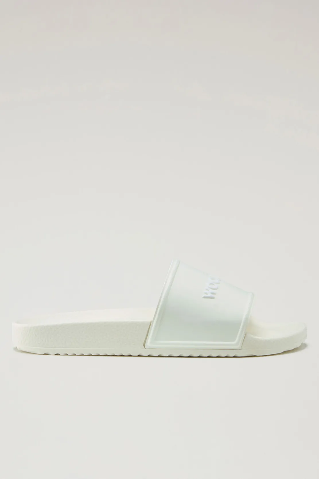 Scarpe da barca e sandali>Woolrich Sandali Slide In Gomma Off White