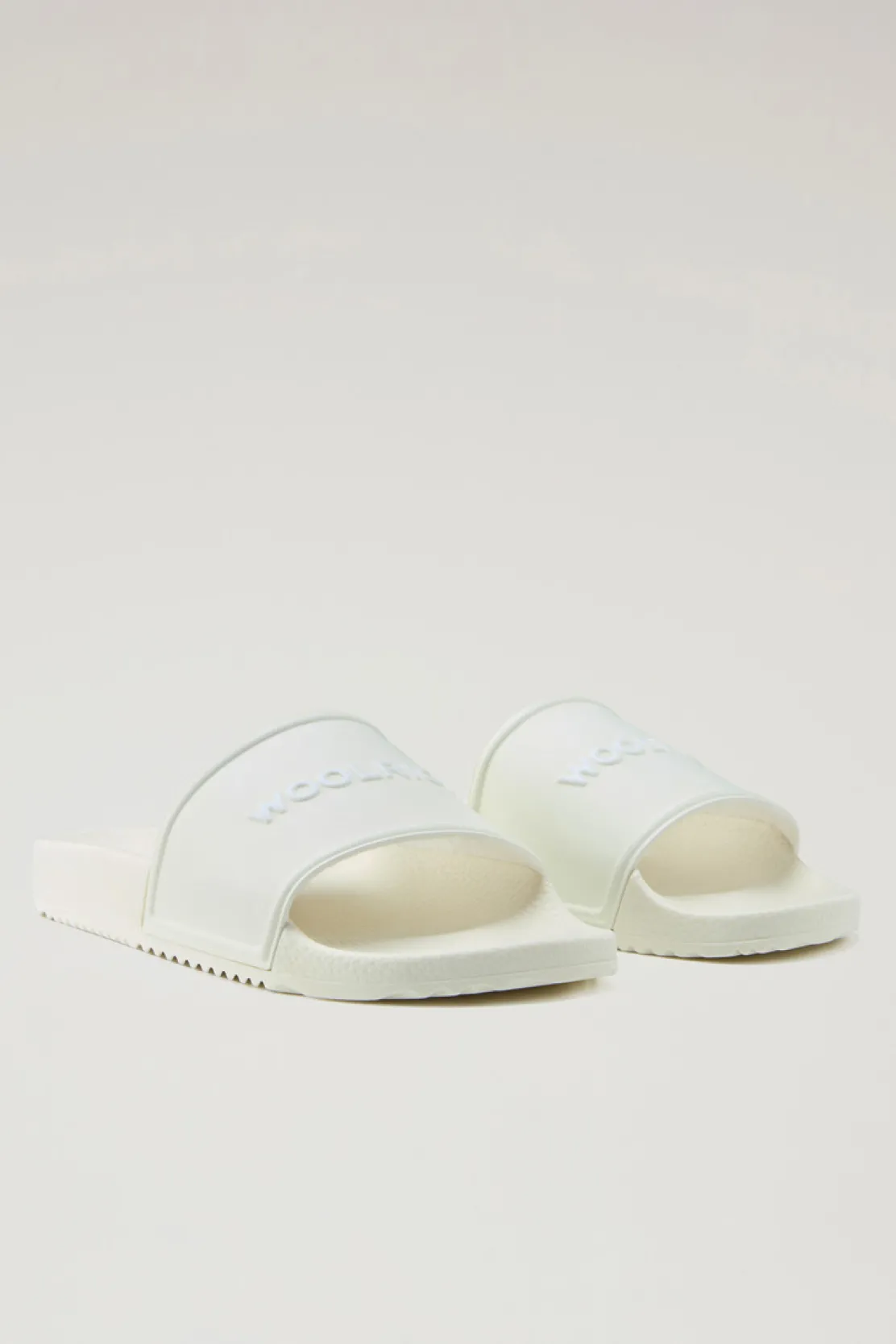 Scarpe da barca e sandali>Woolrich Sandali Slide In Gomma Off White