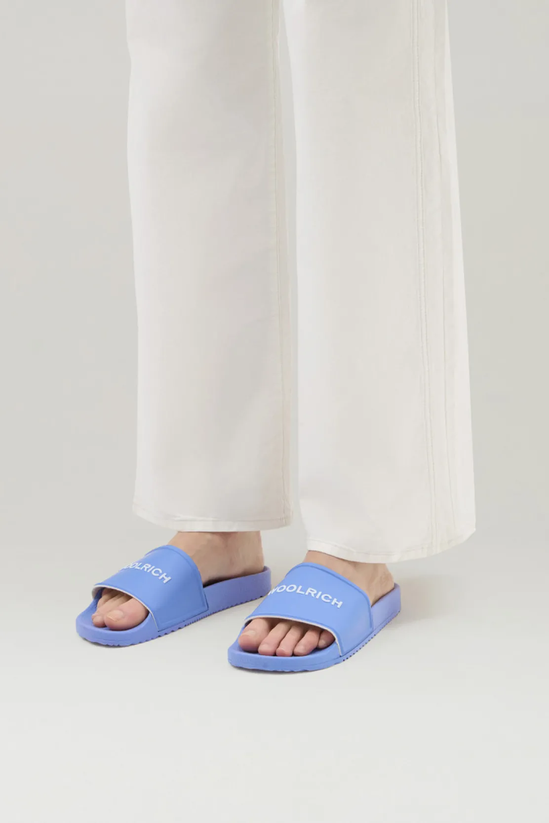 Scarpe da barca e sandali>Woolrich Sandali Slide In Gomma Sky Blue