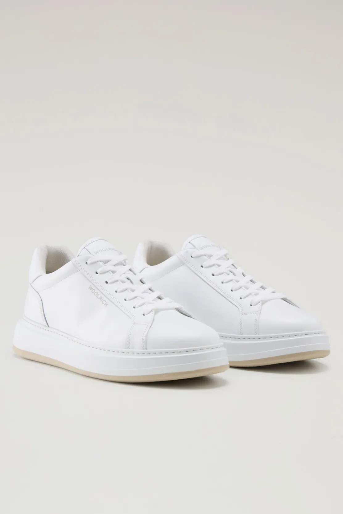 Sneakers>Woolrich Sneakers Arrow In Pelle White