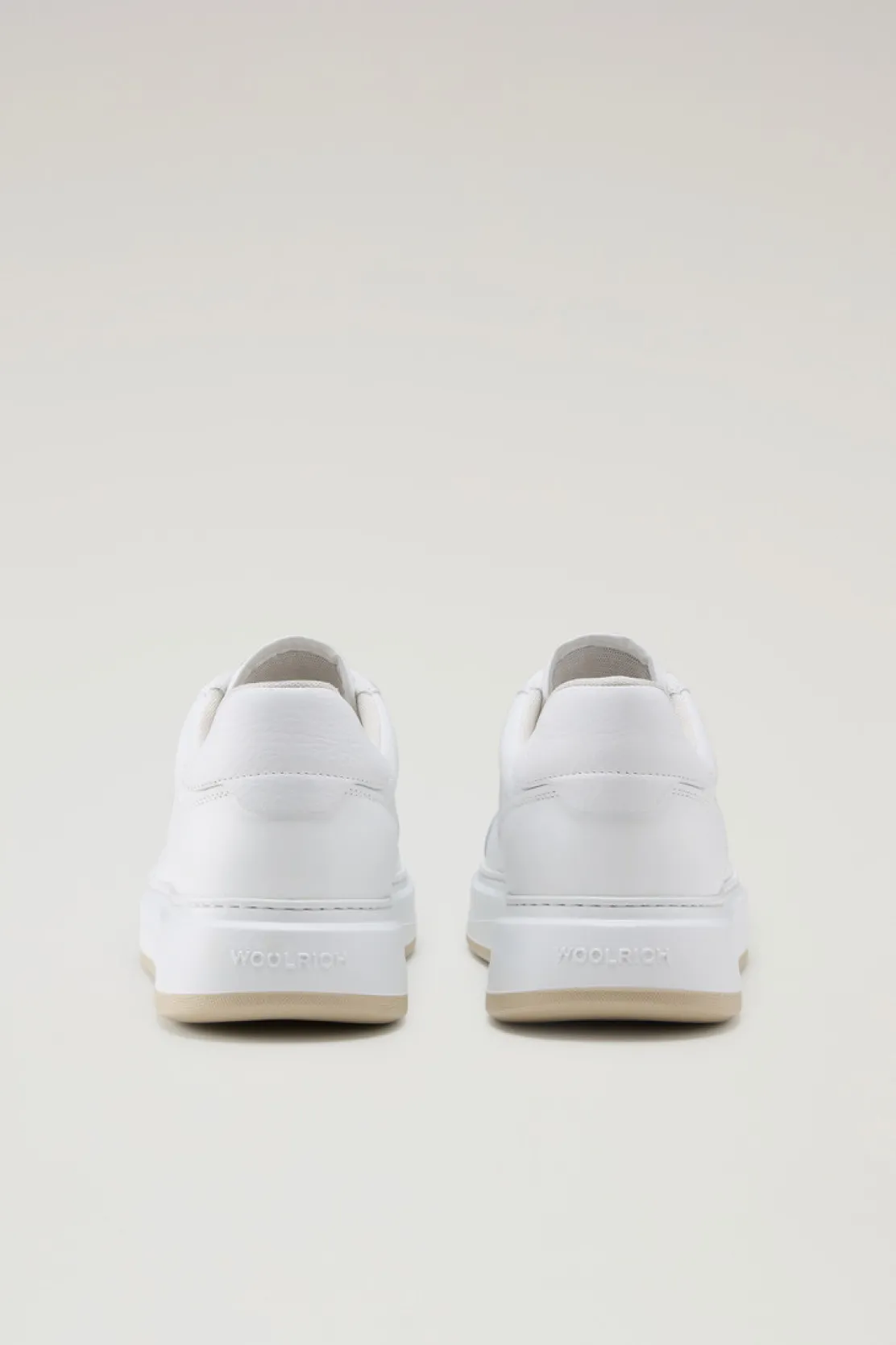 Sneakers>Woolrich Sneakers Arrow In Pelle White