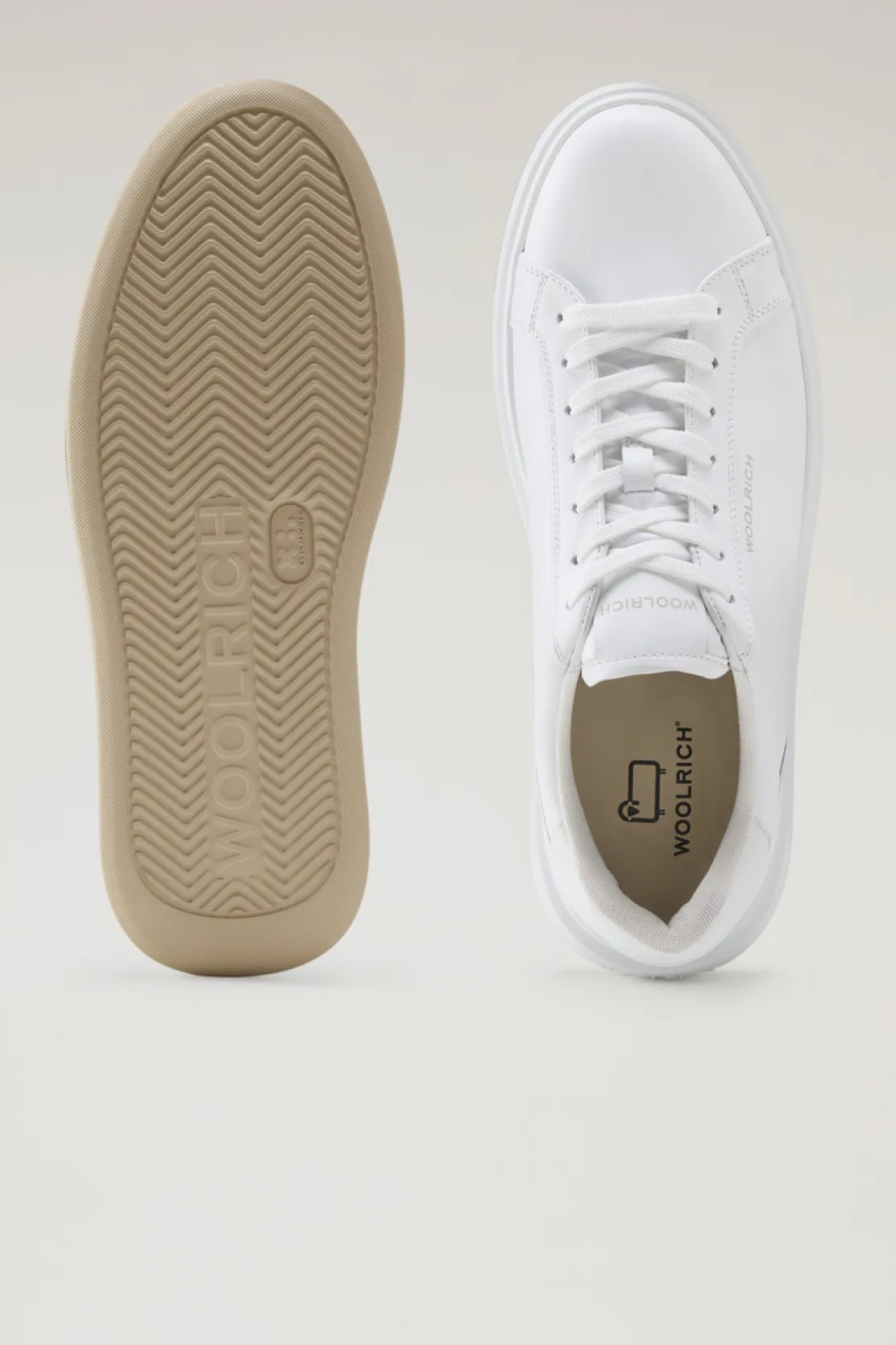 Sneakers>Woolrich Sneakers Arrow In Pelle White