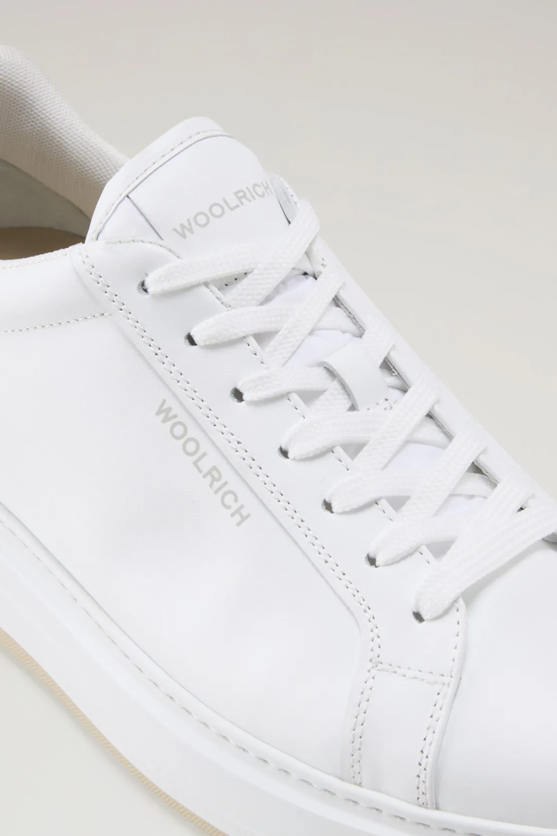 Sneakers>Woolrich Sneakers Arrow In Pelle White