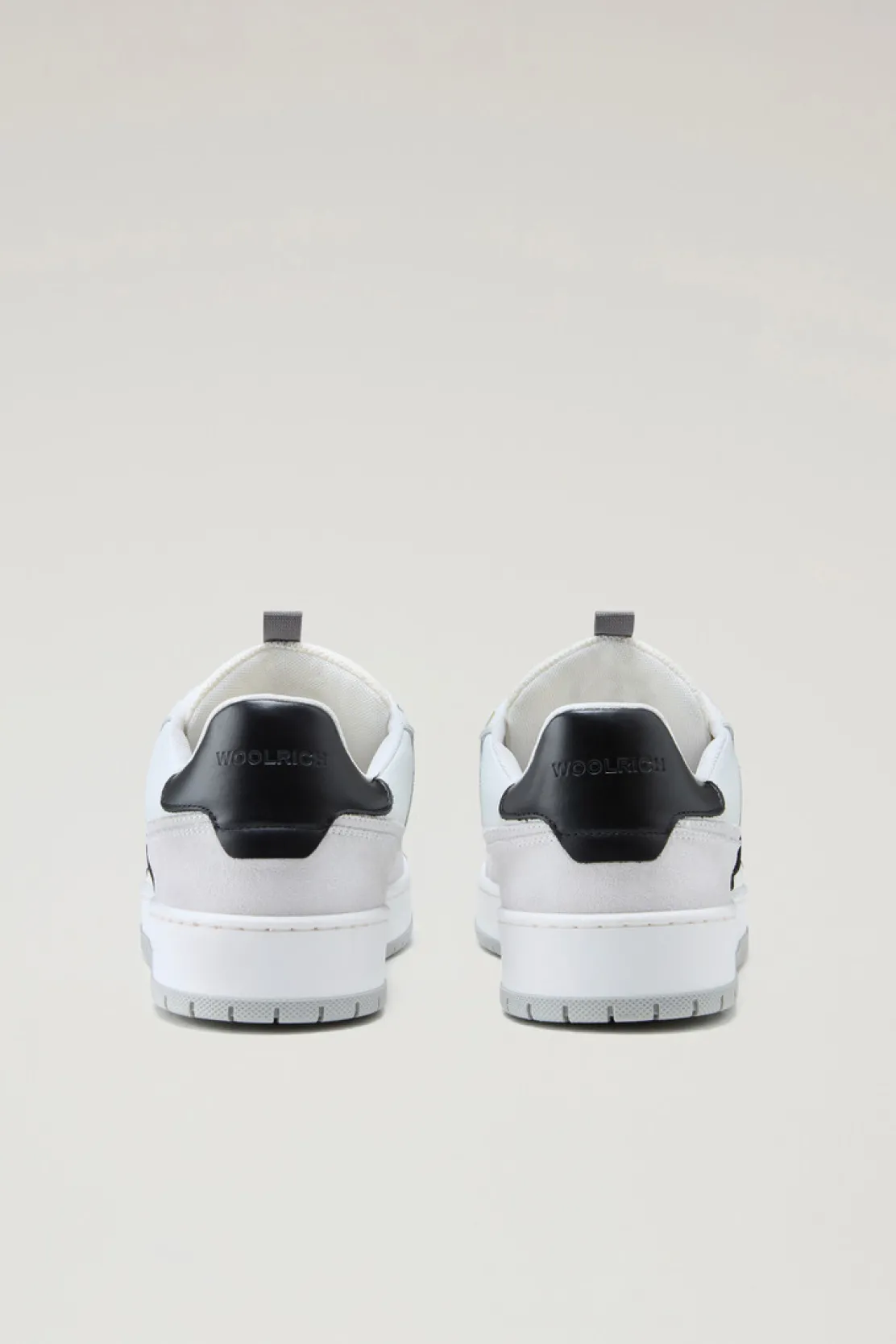 Sneakers>Woolrich Sneakers Classic Basket In Pelle Scamosciata White White