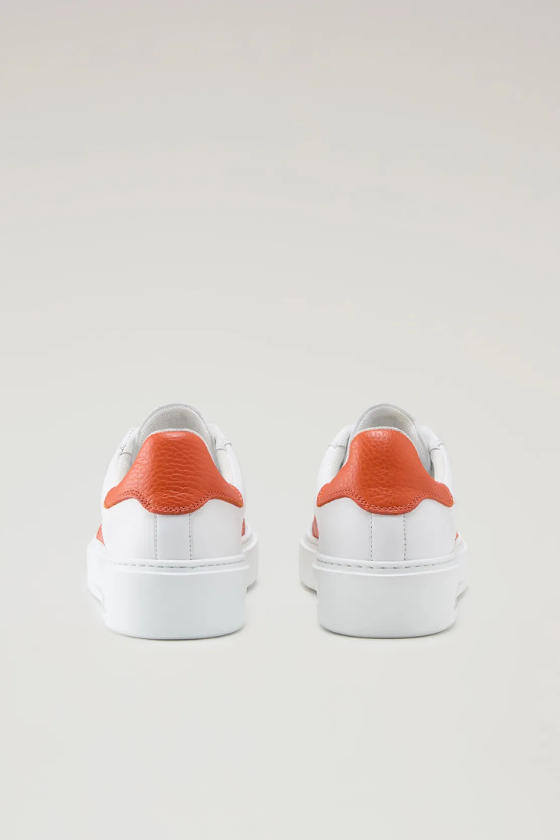 Sneakers>Woolrich Sneakers Classic Court In Pelle Con Banda A Contrasto White Koi