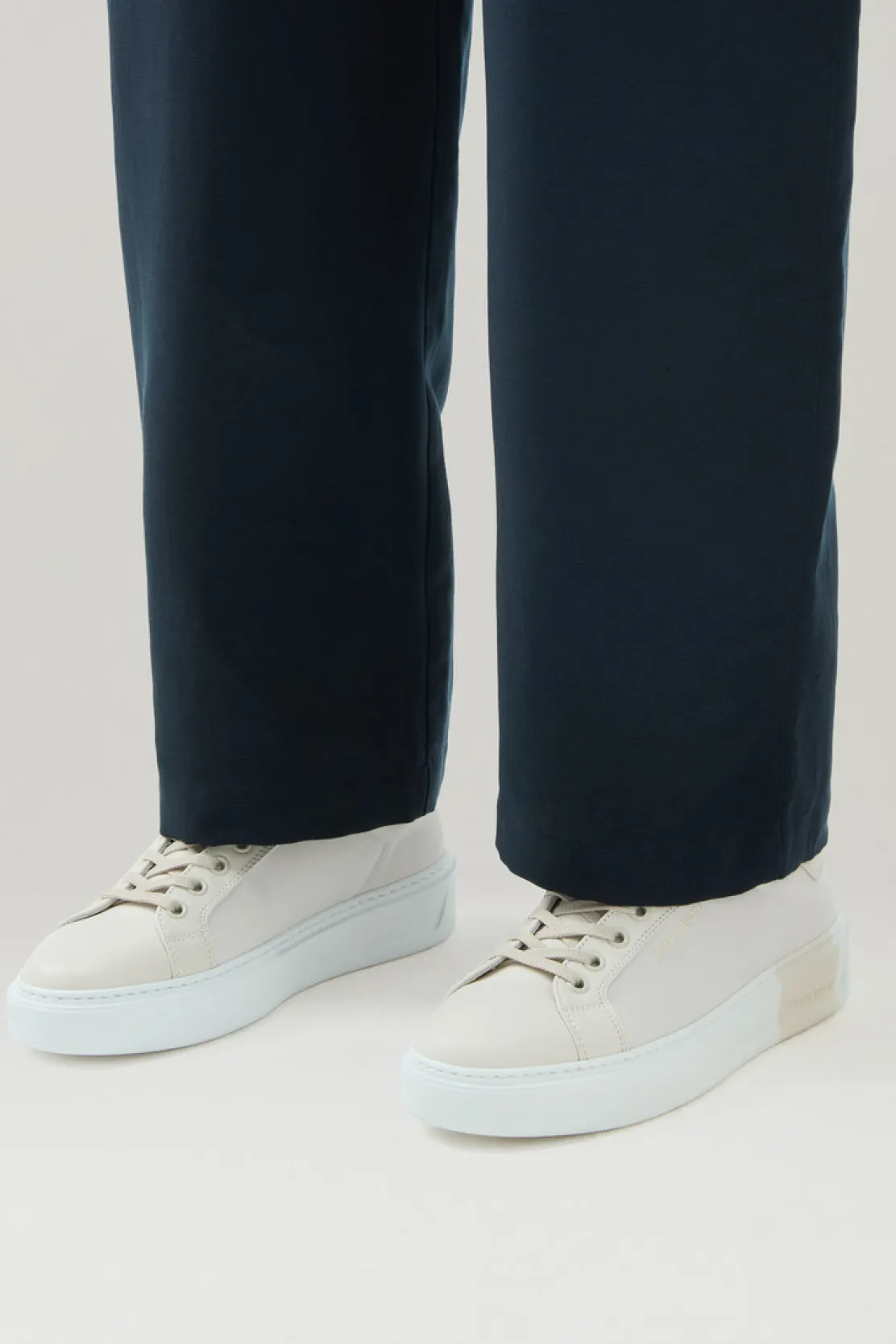 Sneakers>Woolrich Sneakers Classic Court In Tessuto Tecnico Con Dettagli In Pelle Beige Beige