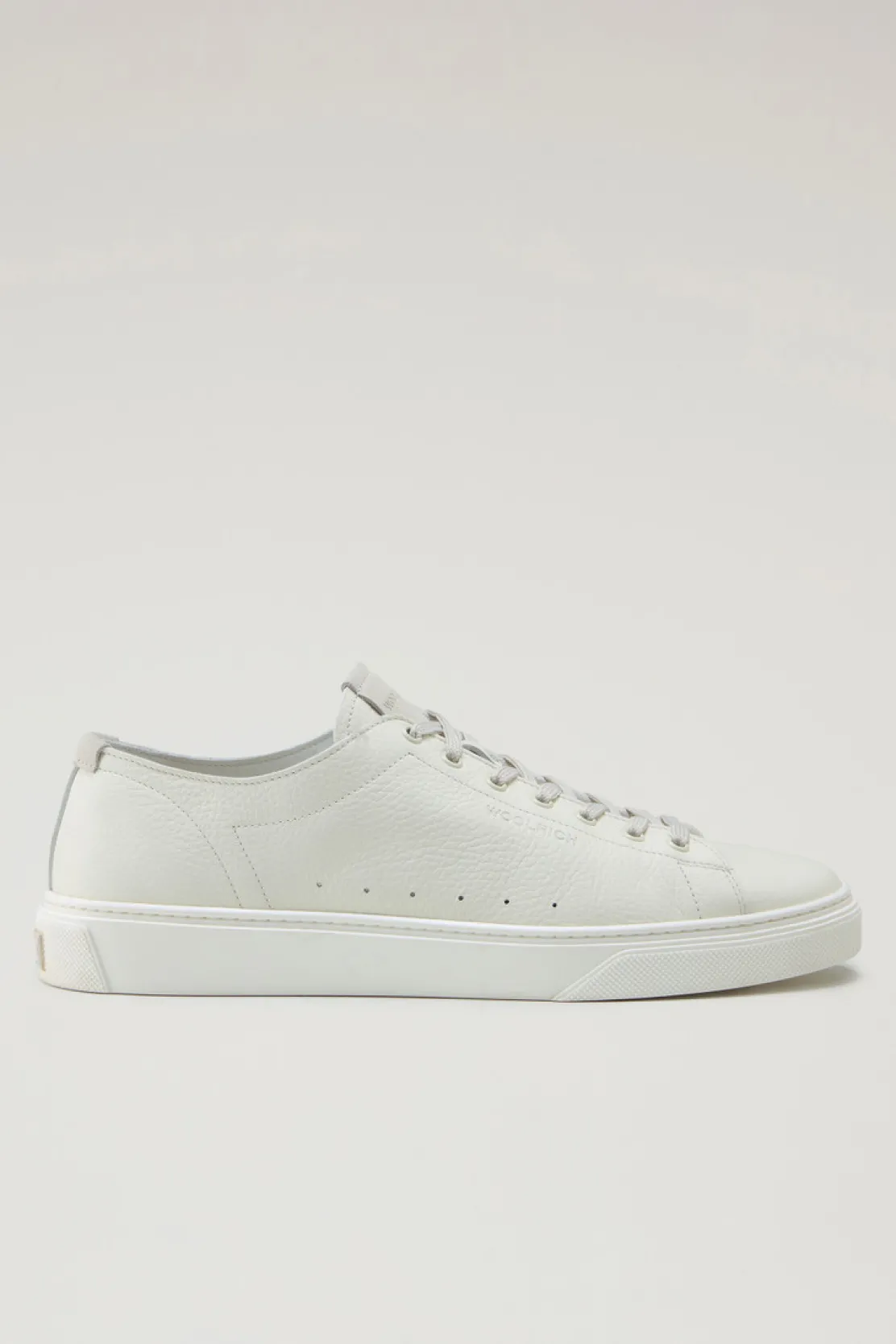Sneakers>Woolrich Sneakers Cloud Court In Pelle Bottalata Cream