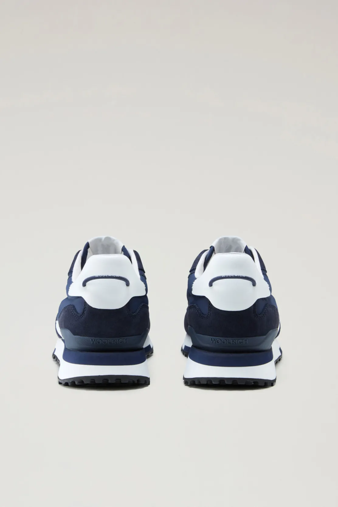 Sneakers>Woolrich Sneakers Retro In Pelle Con Dettagli In Nylon Blue Blue
