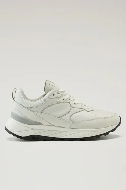 Sneakers>Woolrich Sneakers Running In Tessuto Ripstop White Off White