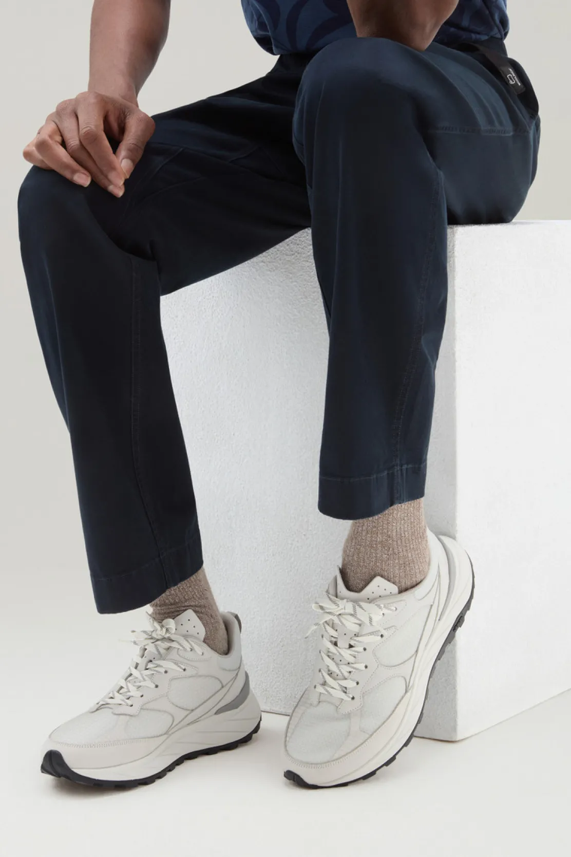 Sneakers>Woolrich Sneakers Running In Tessuto Ripstop White Off White