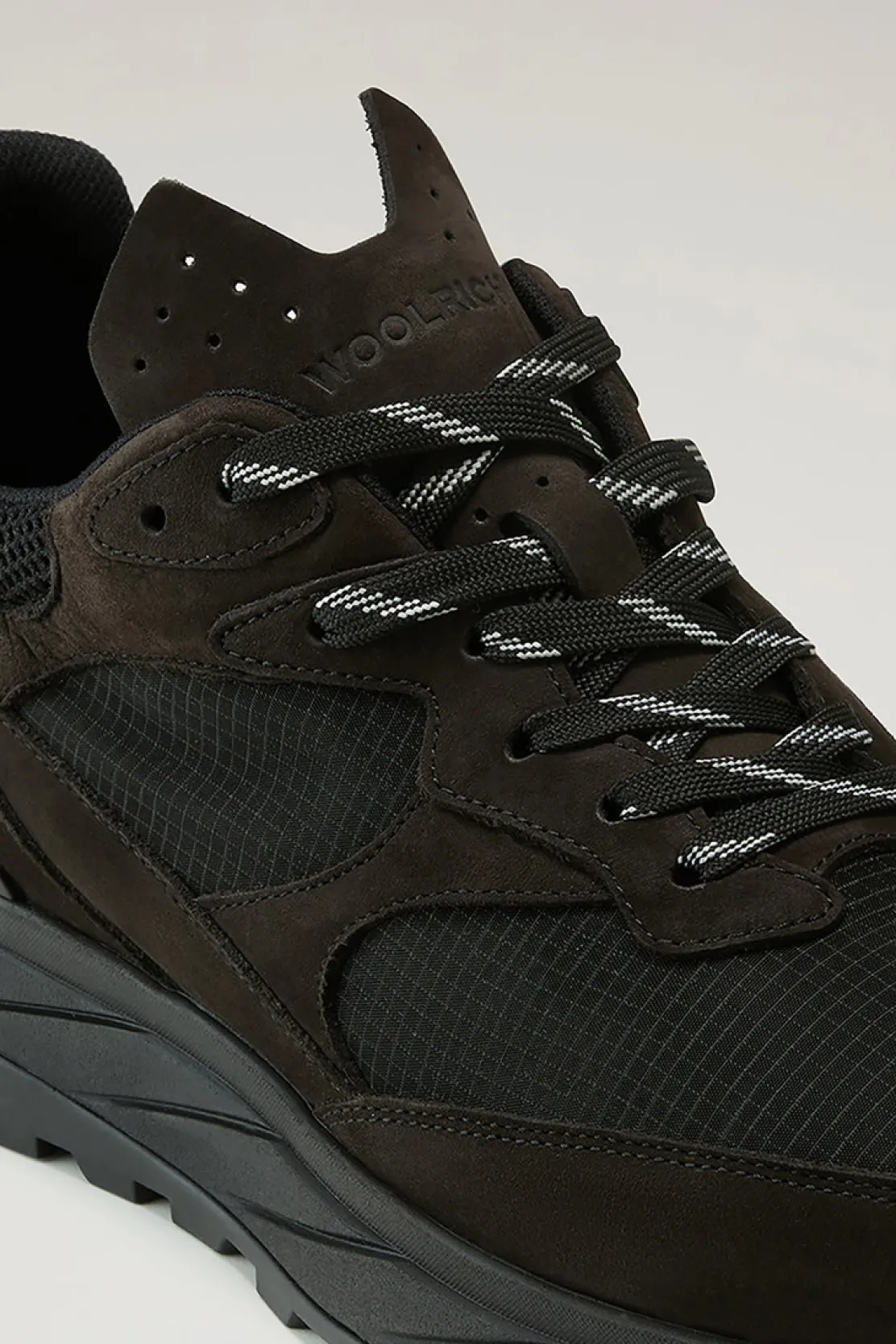 Sneakers>Woolrich Sneakers Running In Tessuto Ripstop Black Black