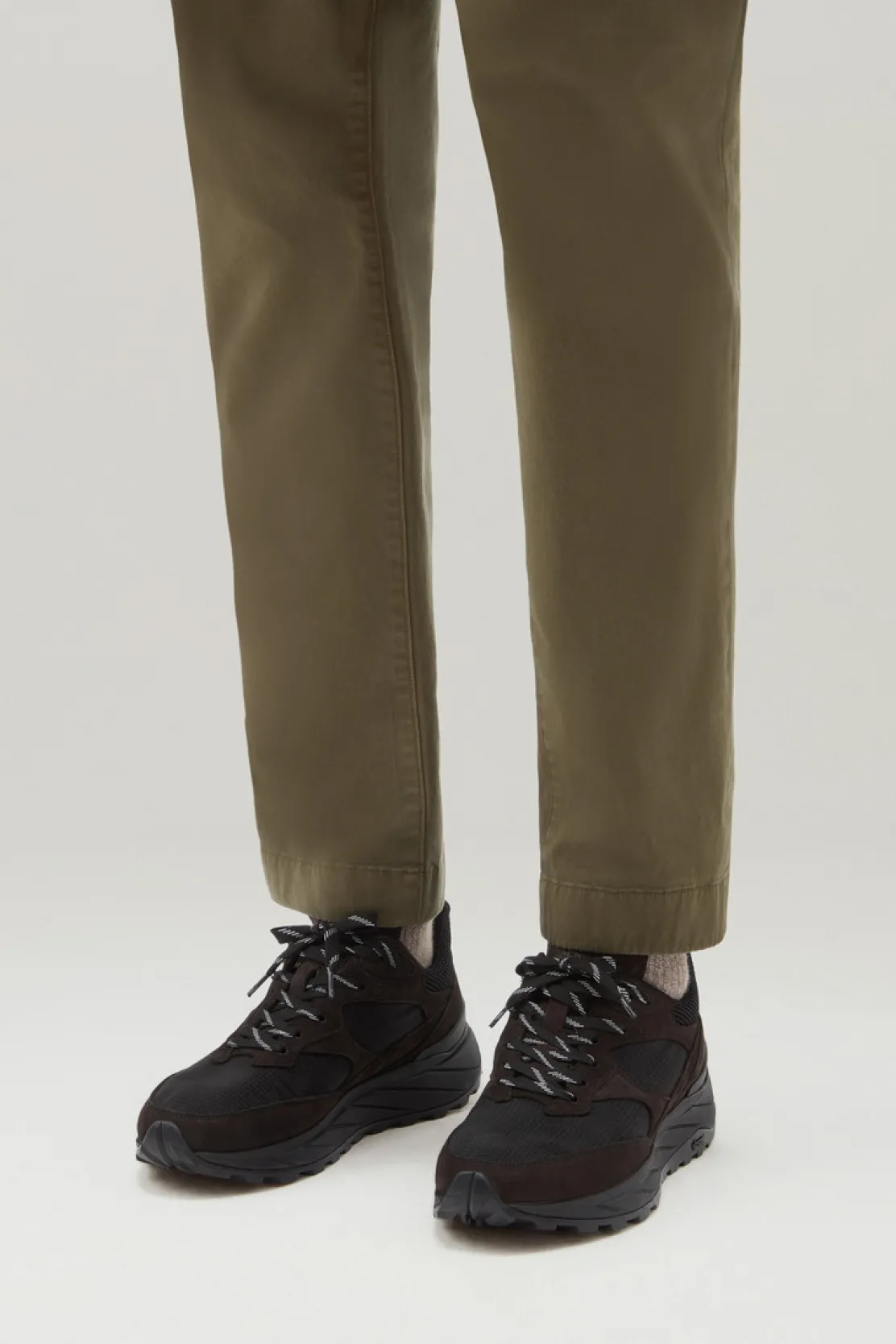 Sneakers>Woolrich Sneakers Running In Tessuto Ripstop Black Black
