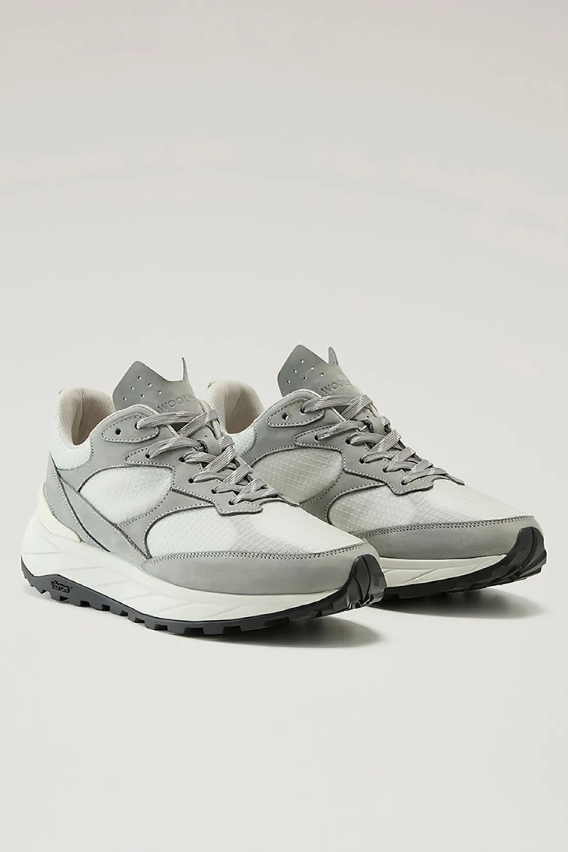 Sneakers>Woolrich Sneakers Running In Tessuto Ripstop Grey Off White