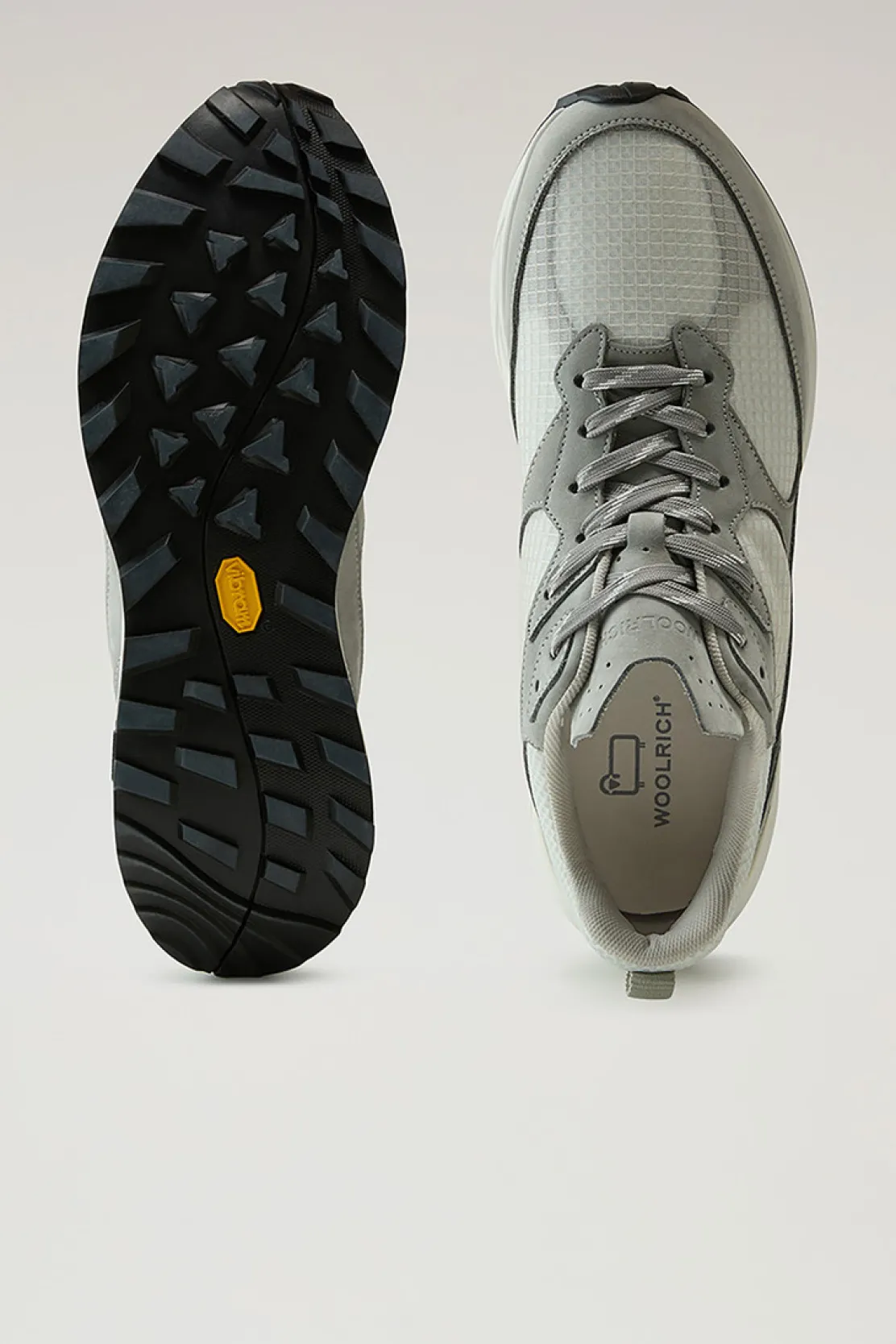Sneakers>Woolrich Sneakers Running In Tessuto Ripstop Grey Off White