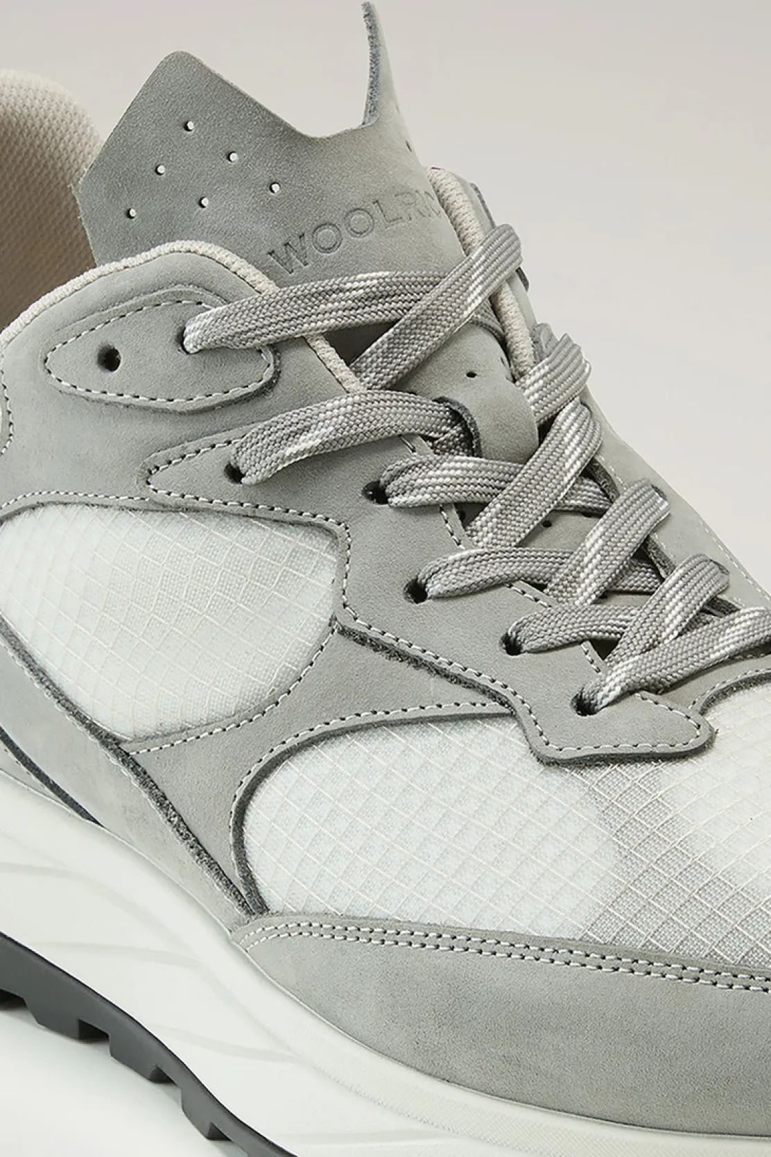 Sneakers>Woolrich Sneakers Running In Tessuto Ripstop Grey Off White
