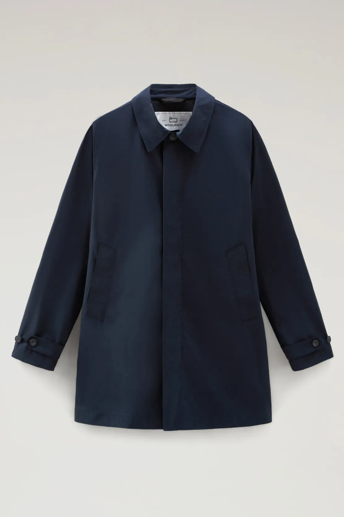 Cappotti>Woolrich Soprabito New City In Urban Touch Melton Blue