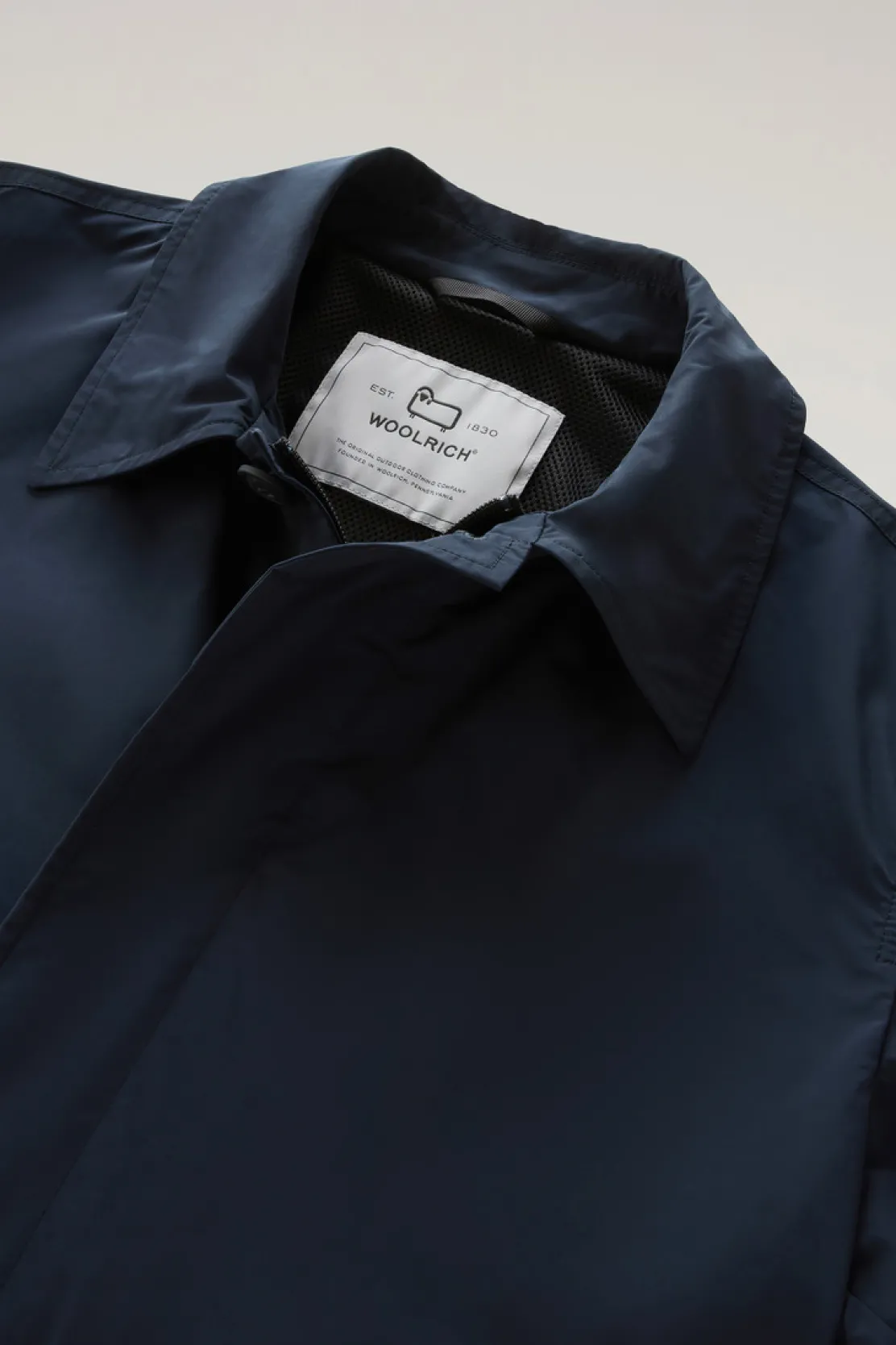 Cappotti>Woolrich Soprabito New City In Urban Touch Melton Blue