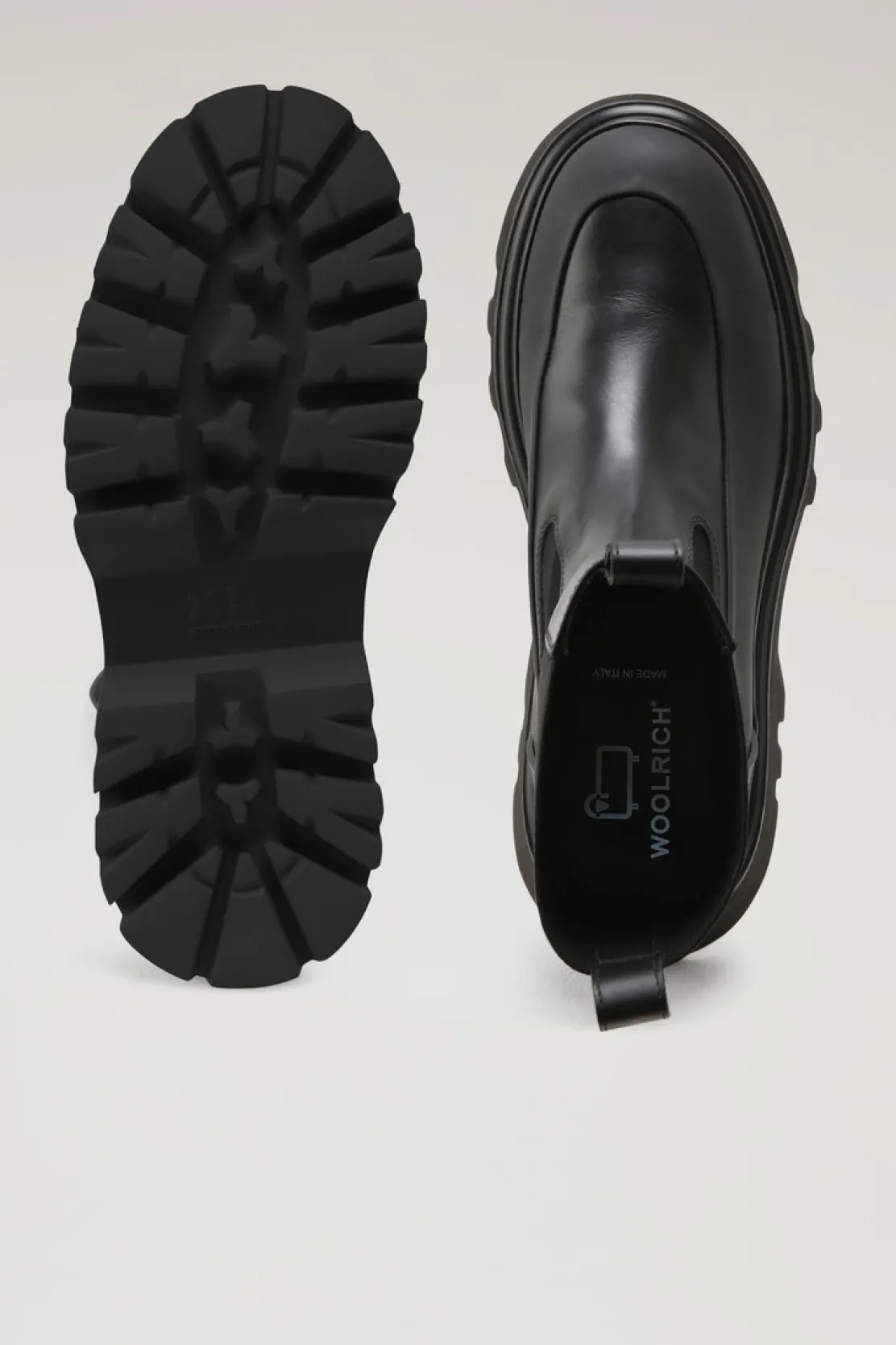 Anfibi>Woolrich Stivaletti Chelsea Con Suola A Carro Armato Black Black