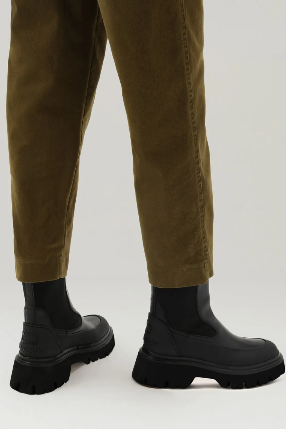 Anfibi>Woolrich Stivaletti Chelsea Con Suola A Carro Armato Black Black