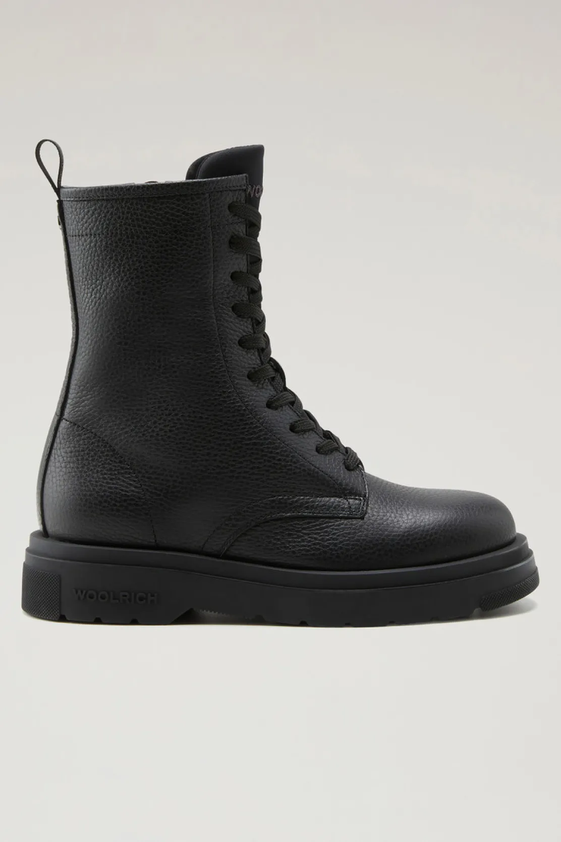 Anfibi>Woolrich Stivaletti New City In Pelle Bottalata Black