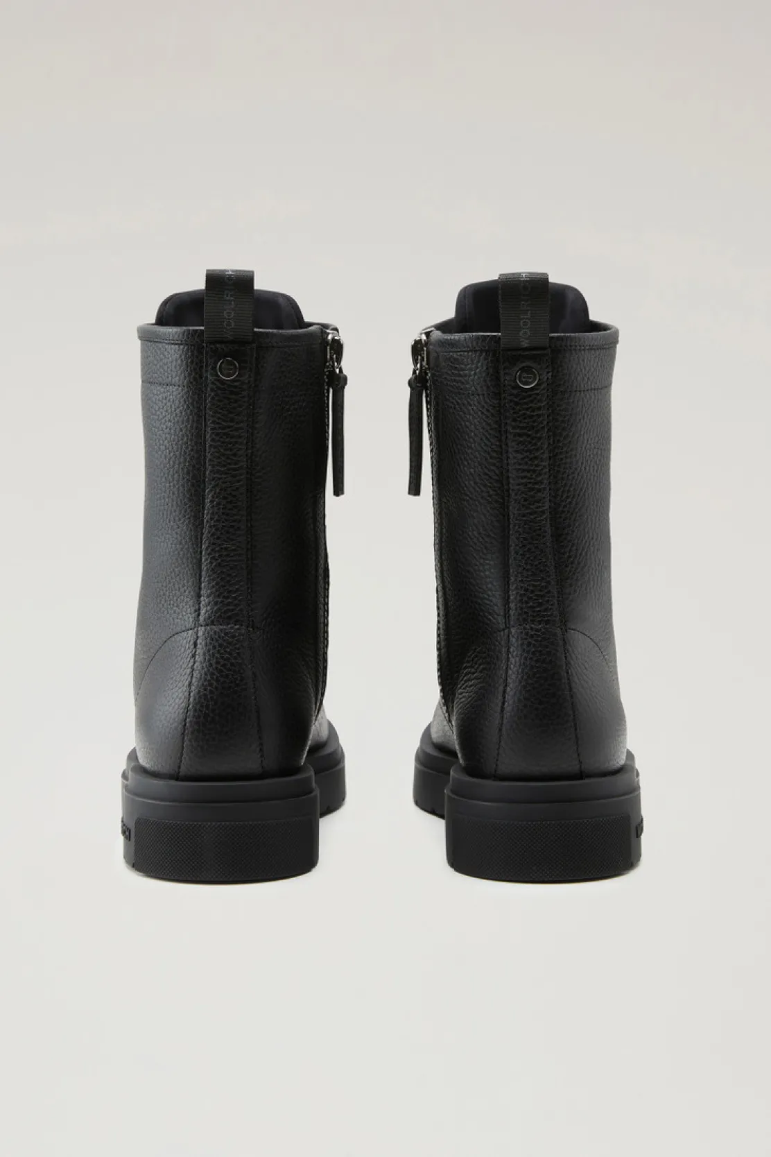 Anfibi>Woolrich Stivaletti New City In Pelle Bottalata Black