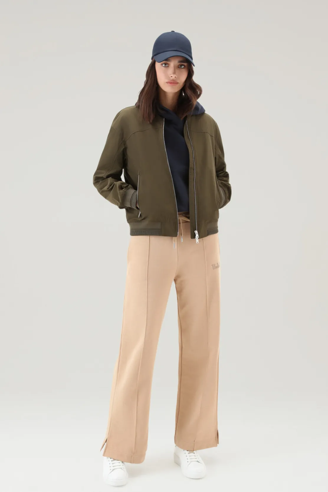 Bomber|Giacche>Woolrich Summer Bomber In Urban Touch Dark Green