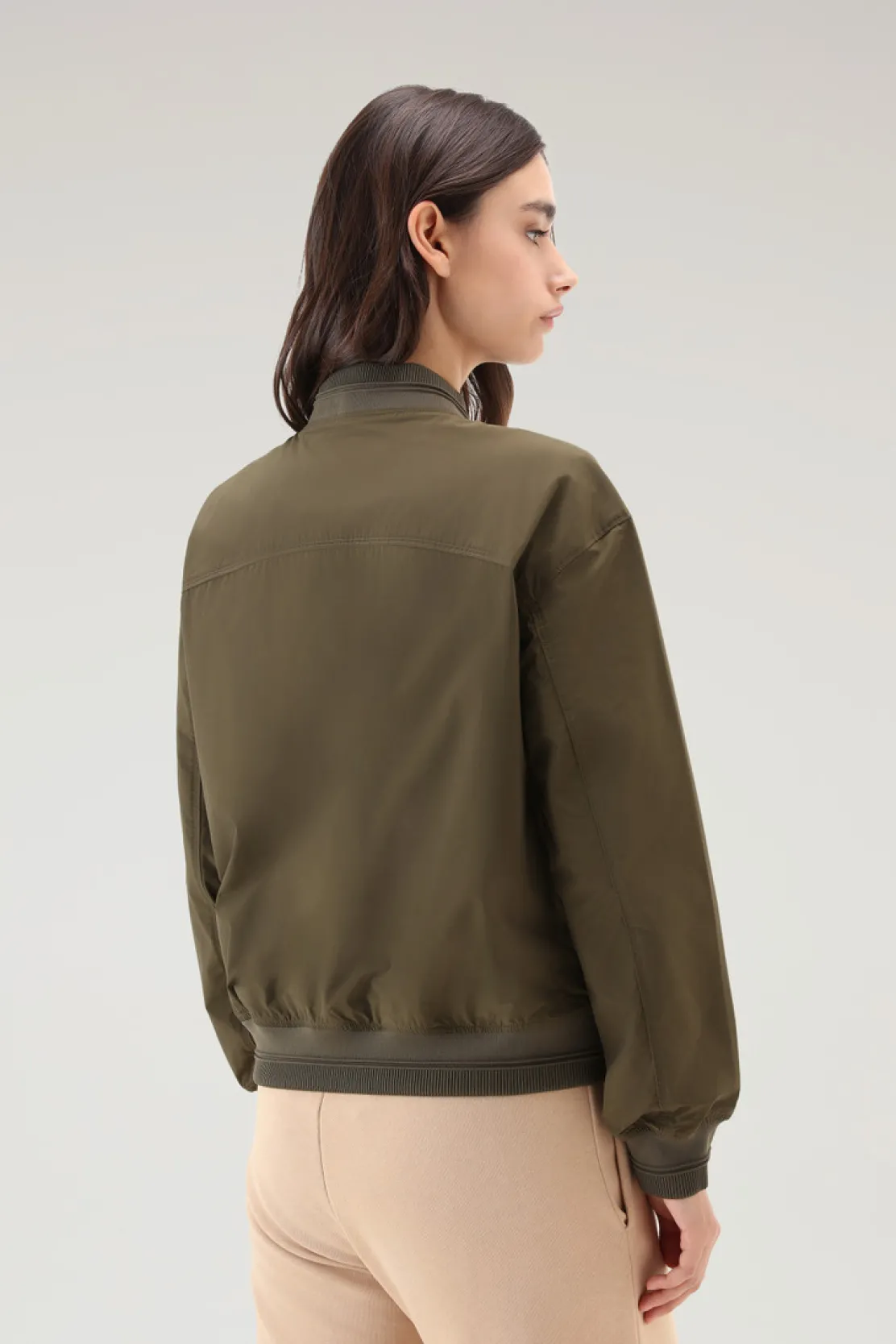 Bomber|Giacche>Woolrich Summer Bomber In Urban Touch Dark Green