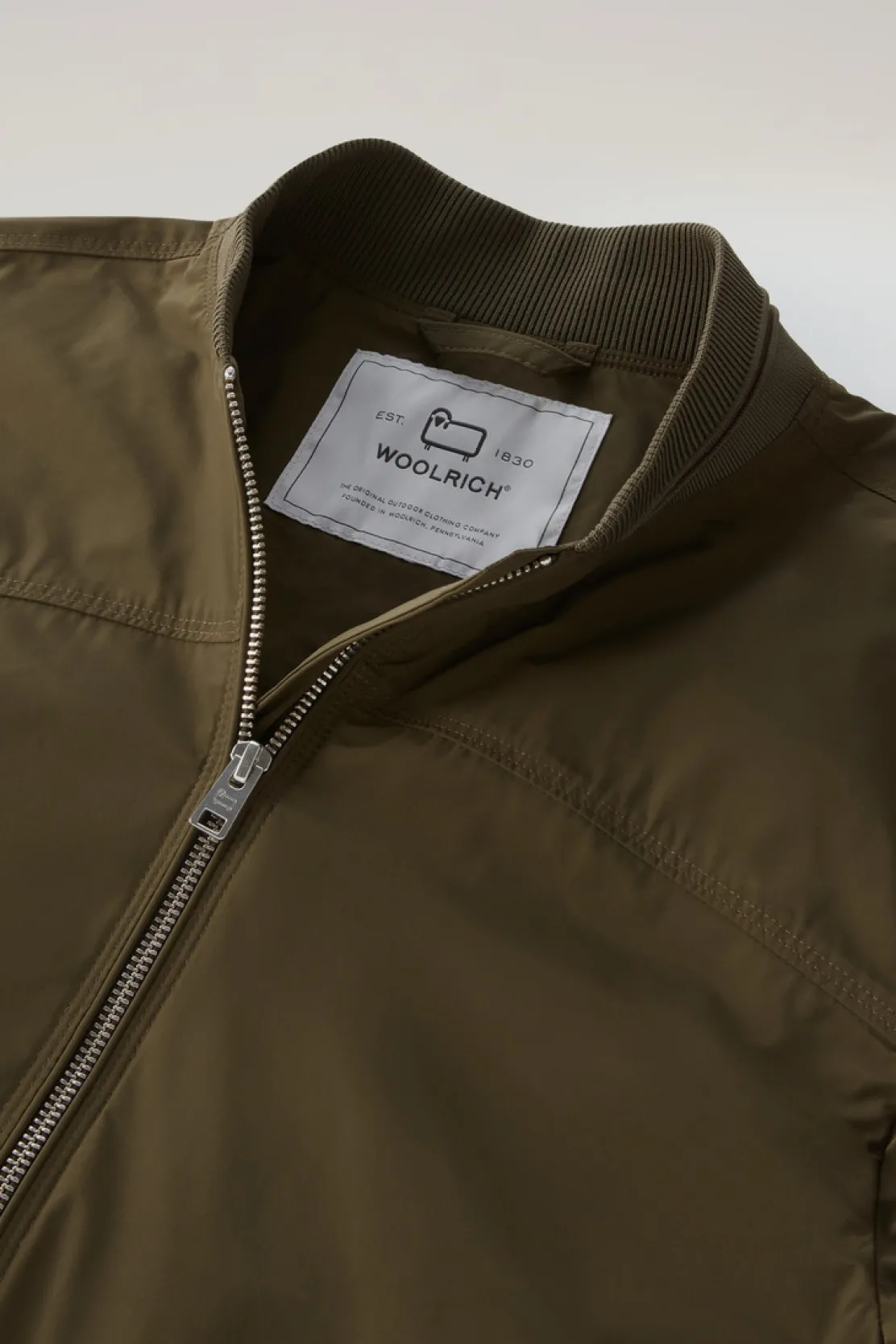 Bomber|Giacche>Woolrich Summer Bomber In Urban Touch Dark Green