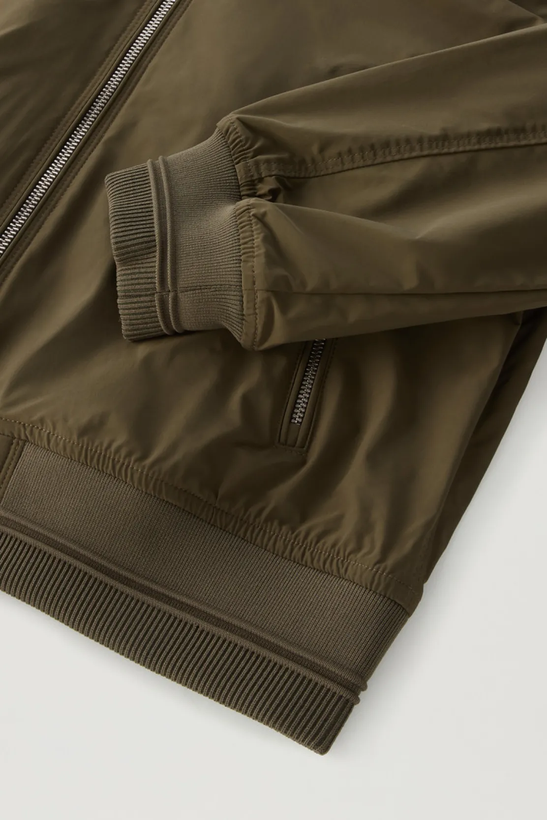 Bomber|Giacche>Woolrich Summer Bomber In Urban Touch Dark Green