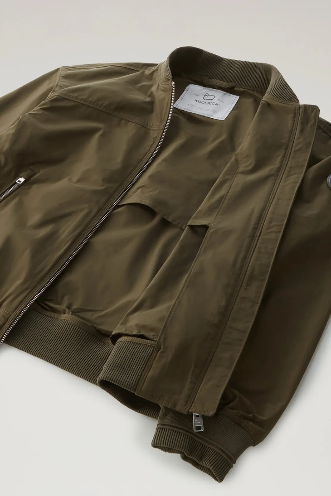 Bomber|Giacche>Woolrich Summer Bomber In Urban Touch Dark Green