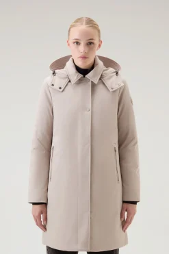 Cappotti|Impermeabili>Woolrich Trench Firth In Tech SoftShell Light Taupe