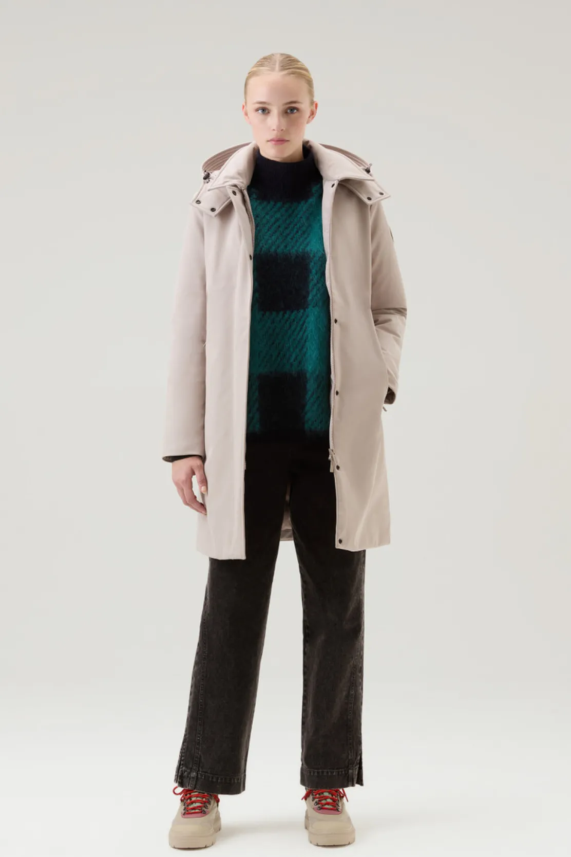Cappotti|Impermeabili>Woolrich Trench Firth In Tech SoftShell Light Taupe