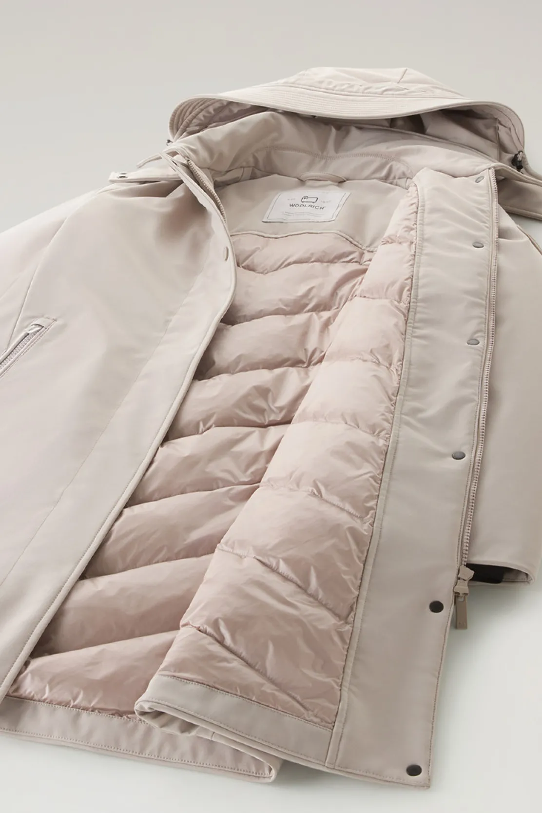 Cappotti|Impermeabili>Woolrich Trench Firth In Tech SoftShell Light Taupe
