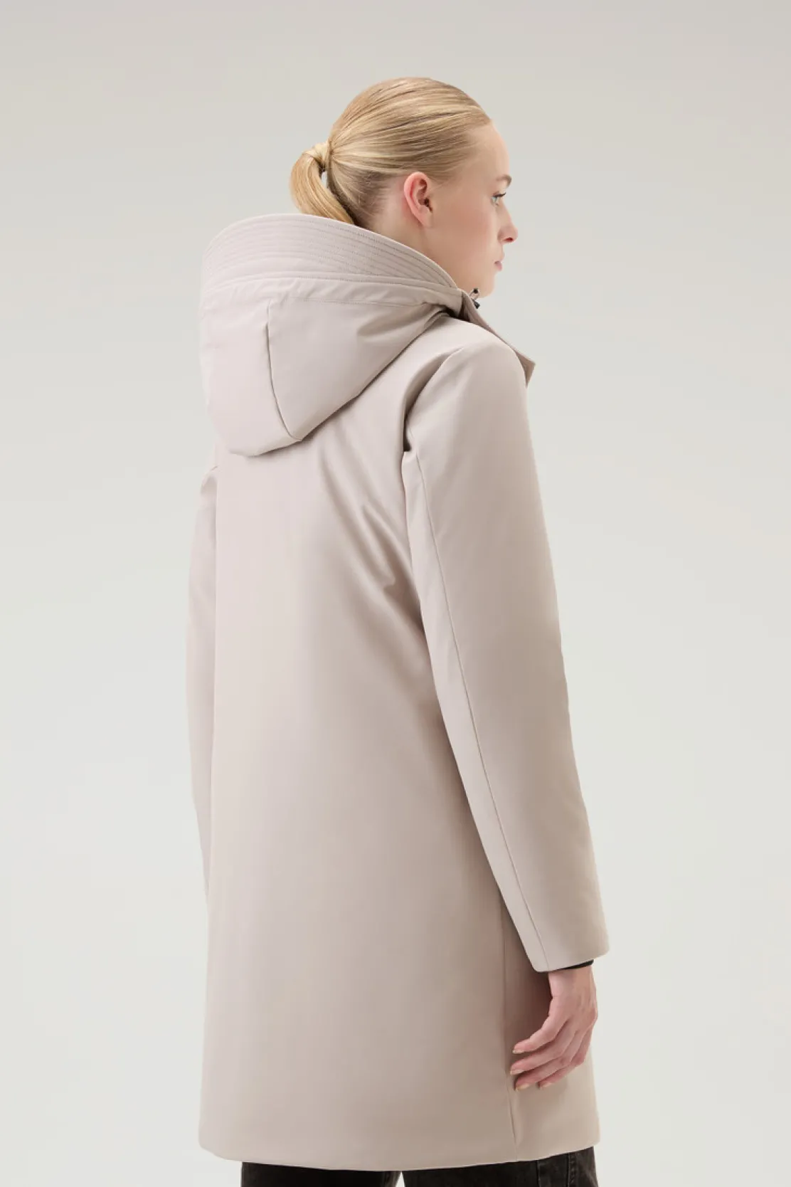 Cappotti|Impermeabili>Woolrich Trench Firth In Tech SoftShell Light Taupe