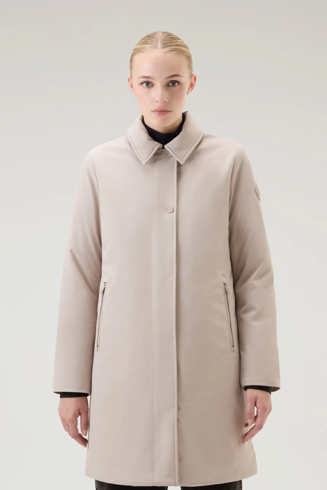 Cappotti|Impermeabili>Woolrich Trench Firth In Tech SoftShell Light Taupe