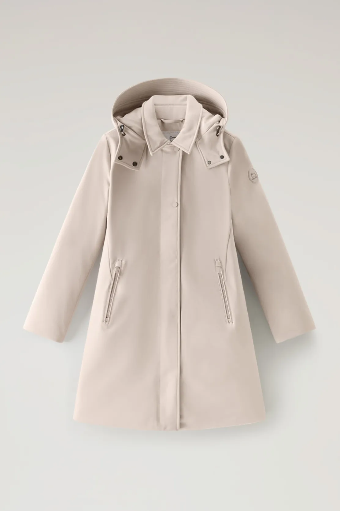 Cappotti|Impermeabili>Woolrich Trench Firth In Tech SoftShell Light Taupe